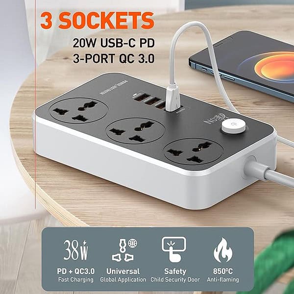 Hoteon Extension Board Power Strip2 - LXINDIA.COM