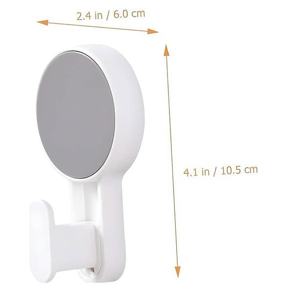 JIALTO Self Adhesive Wall Mounted Towel Hanger Sticky Hook 2 White and Grey Strong Hook 2 - LXINDIA.COM