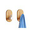 JIALTO Wooden Self Adhesive Wall Hooks Adhesive Hooks for Wall Heavy Duty - LXINDIA.COM