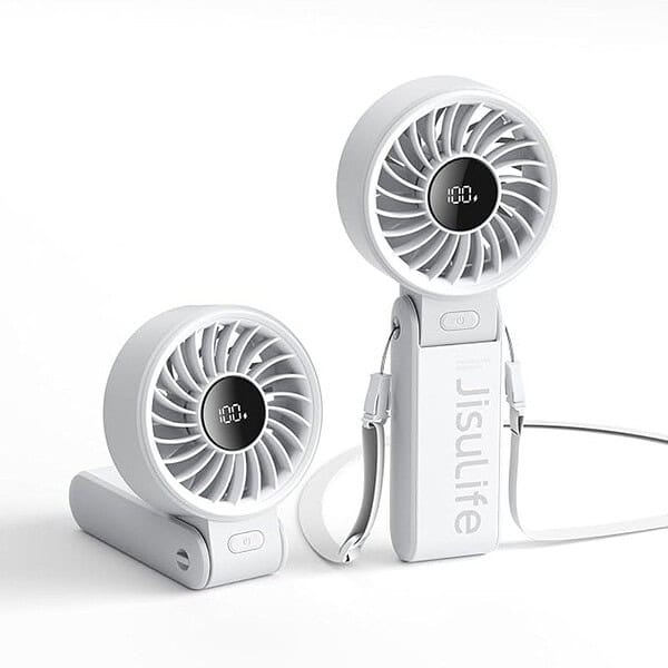 JISULIFE Portable Handy USB Fan Gray1 - LXINDIA.COM