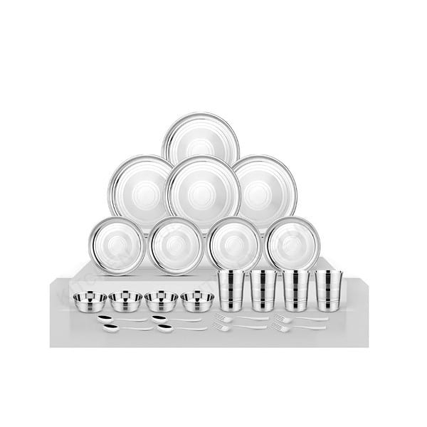 KITCHEN CLUE High Grade 202 Stainless Steel Dinner Set - LXINDIA.COM