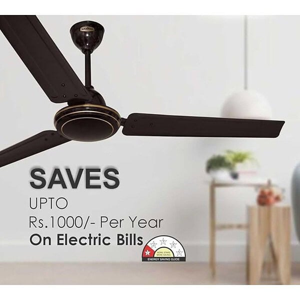 Khaitan Tejus 1200mm BEE Star Rated Hi Speed Ceiling Fan Brown 2 - LXINDIA.COM