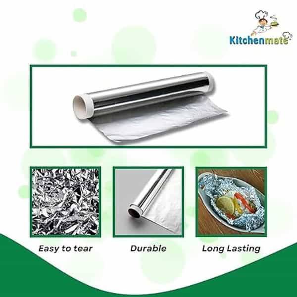 Kitchenmate 9 m Aluminium Foil1 - LXINDIA.COM