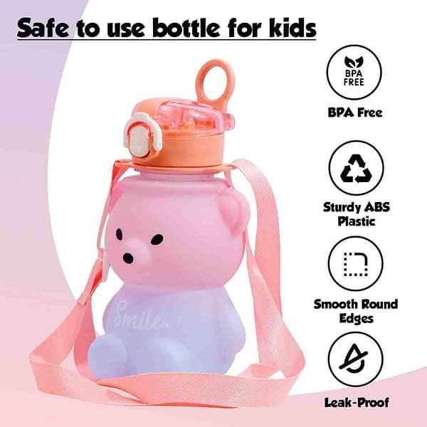 Koochie Koo Plastic Teddy Bear Water Bottle B - LXINDIA.COM