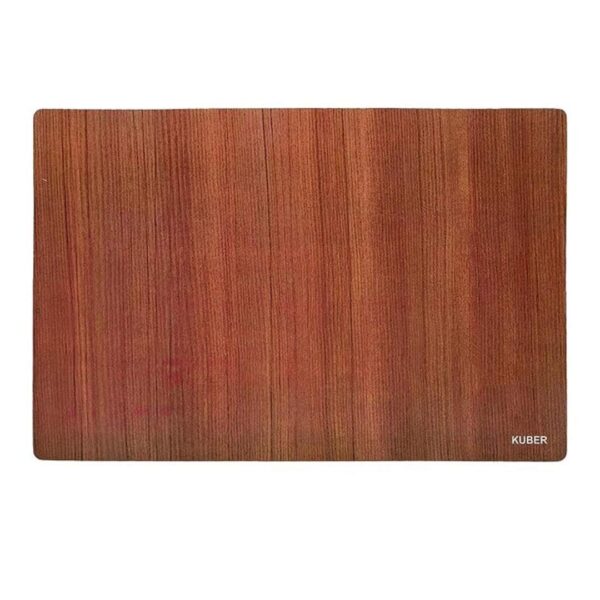 Kuber Industries PVC Mat Wooden Print Set of 6 Brown3 - LXINDIA.COM