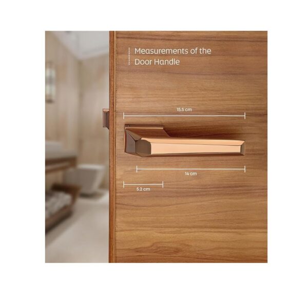 LAPO Premium Door Lock Set for Bathroom PVD Rose Gold Fini 3 - LXINDIA.COM