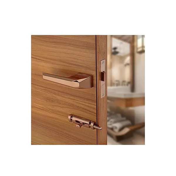 LAPO Premium Door Lock Set for Bathroom PVD Rose Gold Fini - LXINDIA.COM