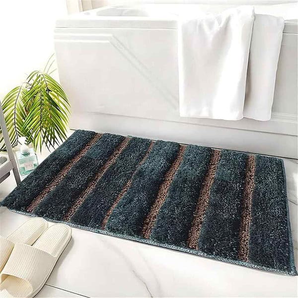 Luxe Home Mexico 38x58 cm Bathroom Mat Olive - LXINDIA.COM