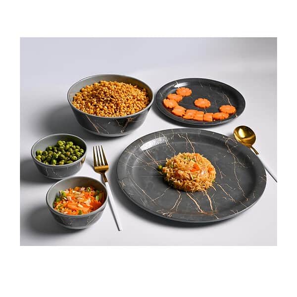 MARKET99 Grey Static Dinner Set B - LXINDIA.COM