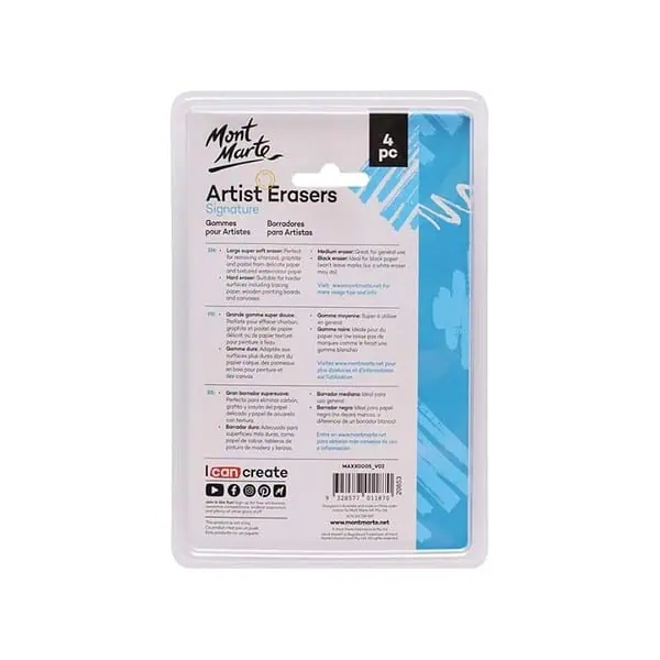 MONT MARTE Artists Eraser Pack a - LXINDIA.COM