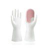 MUSVUZA Silicone Dishwashing Rubber Gloves Pink - LXINDIA.COM