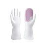 MUSVUZA Silicone Dishwashing Rubber Gloves Purple - LXINDIA.COM