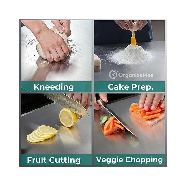 OrganizeMee Stainless Steel Chopping Board A - LXINDIA.COM