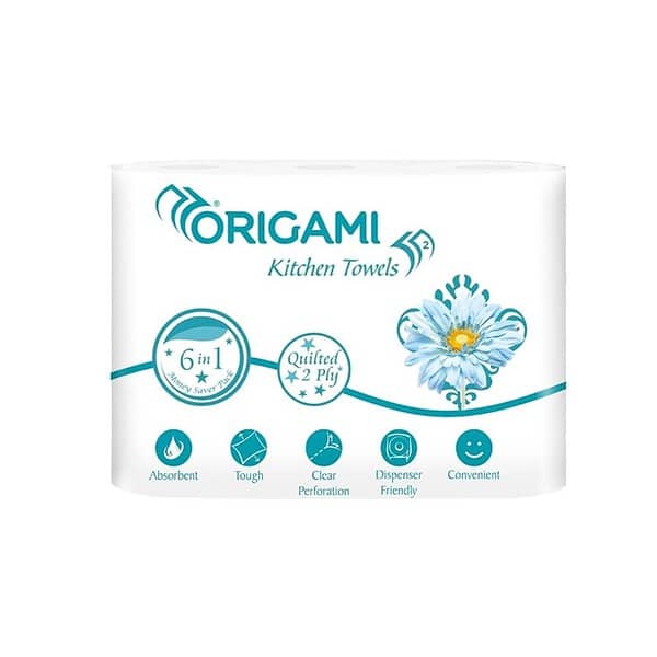 Origami 2 Ply Kitchen Tissue Paper Roll - LXINDIA.COM