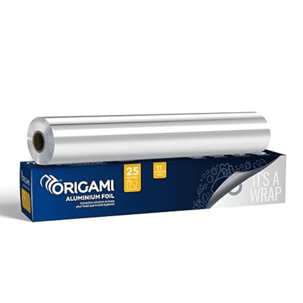 Origami Silver Aluminium Foil for Food Packing 25m - LXINDIA.COM