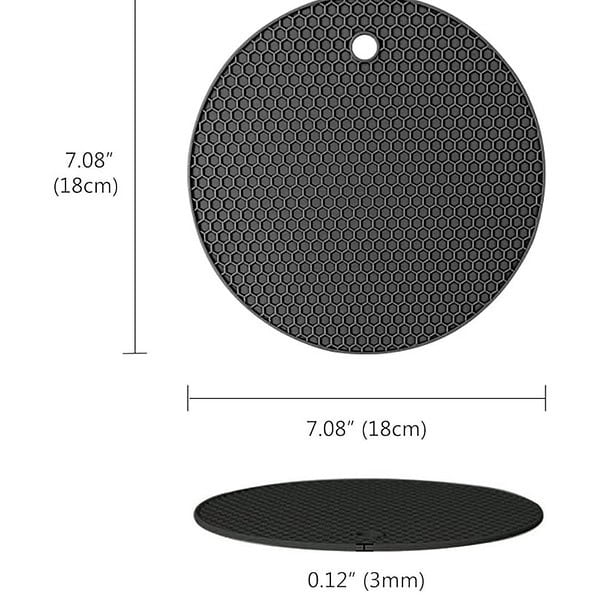 P Plus International Mats for Hot Pots and Pans Black Pack of 42 - LXINDIA.COM