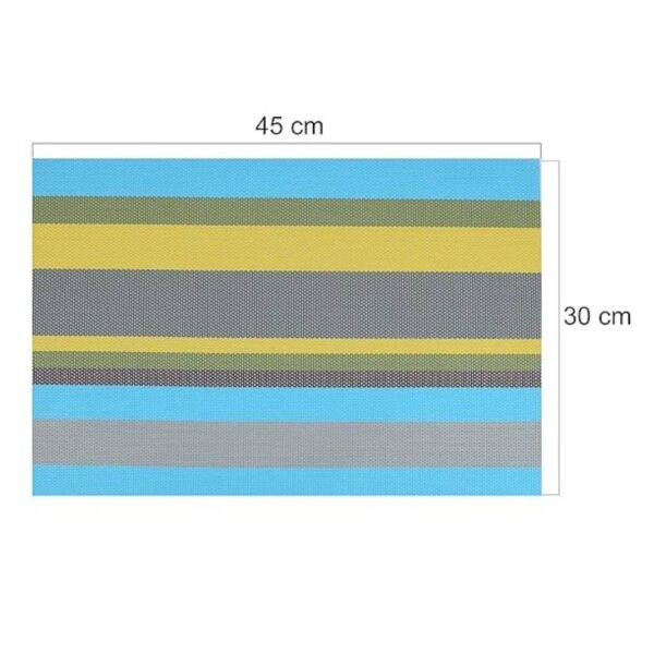 Pepplo Set of 4 for Dining Table Heat Resistant Mats Multicolor Bluegreen3 1 - LXINDIA.COM