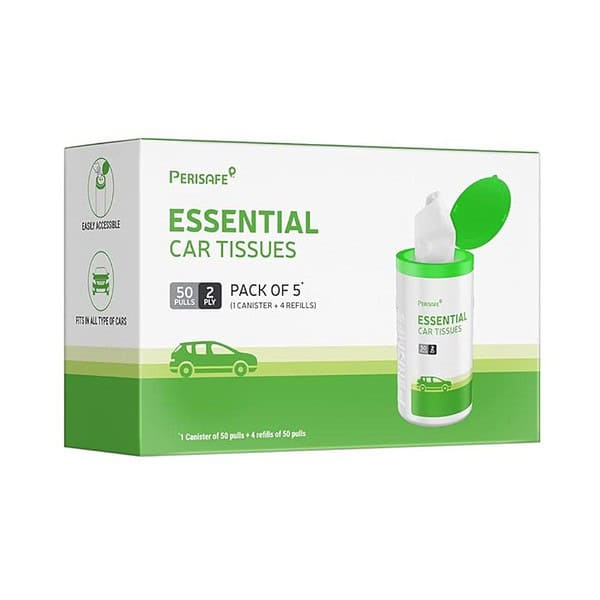 Perisafe Essential Car Tissues - LXINDIA.COM