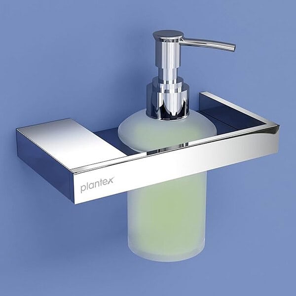 Plantex Pure Brass Shampoo Dispenser Silver Chrome - LXINDIA.COM