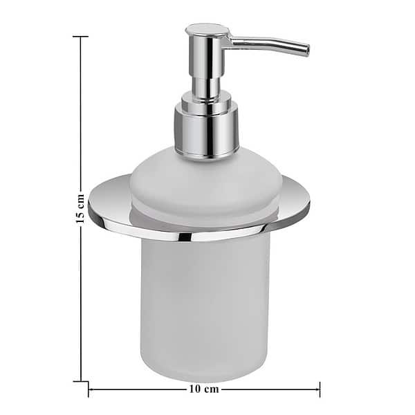 Plantex Smero Pure Brass Liquid Shampoo Dispenser Chrome and Silver3 - LXINDIA.COM