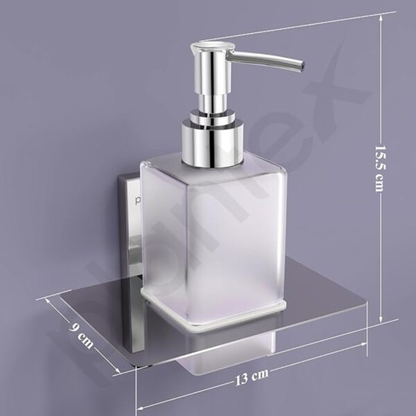 Plantex Stainless Steel Liquid 1 Ml Shampoo Dispenser Chrome2 - LXINDIA.COM