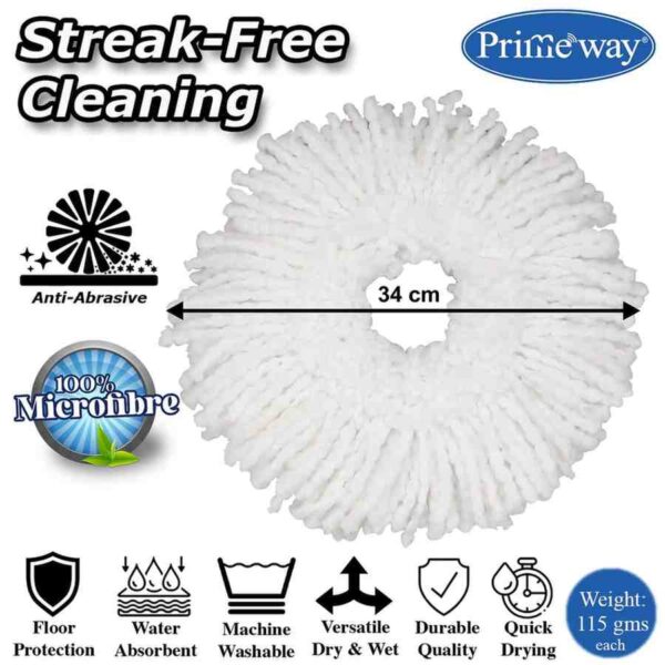 Primeway Polyester Mop Head Replacement Refills A - LXINDIA.COM