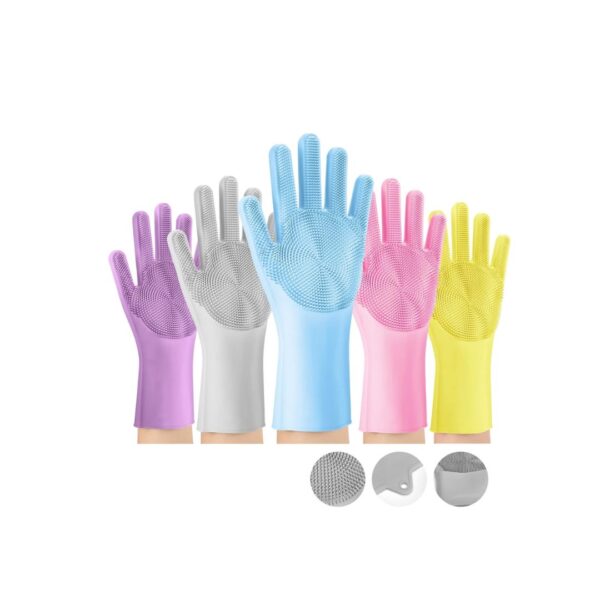 Rylan Gloves Magic Silicone Dish Washing Gloves - LXINDIA.COM