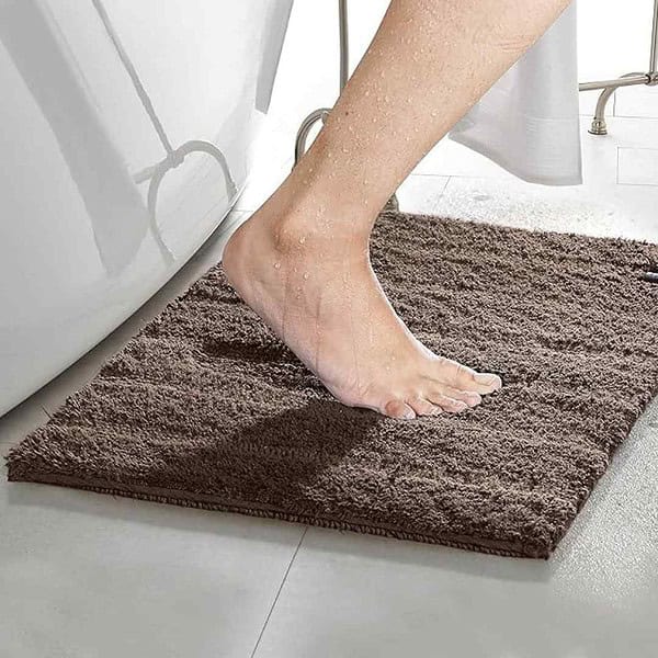 SPREAD SPAIN Cotton Reversible Mushy Bathmat 40x60 cm Dark Brown1 - LXINDIA.COM