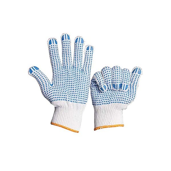 SSWW Cotton Pvc Dotted Cotton Kitchen Gloves A - LXINDIA.COM