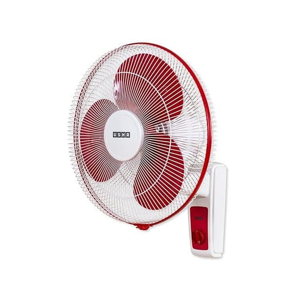 USHA Maxx Air 400MM High Speed Wall Fan Red White - LXINDIA.COM