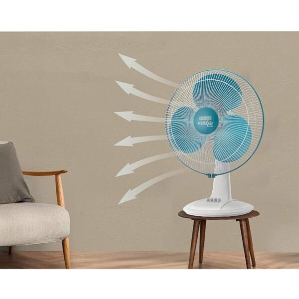 USHA Maxx Air Ultra 400MM Table Fan Light Blue 2 - LXINDIA.COM