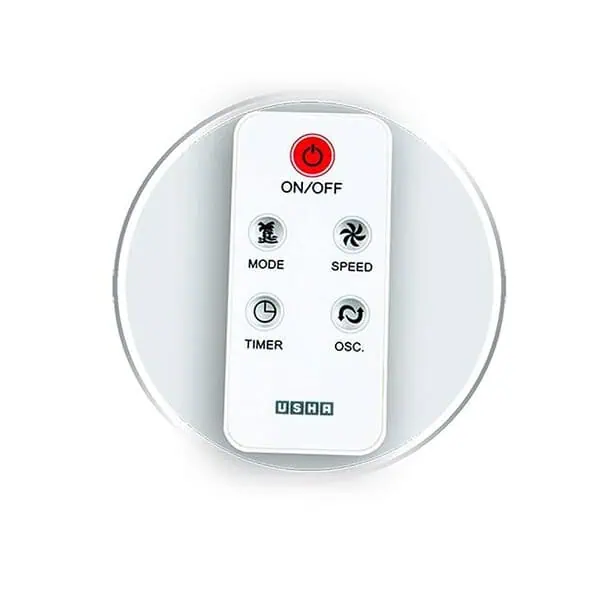 Usha Mist Air CY with Remote 400MM Pedestal Fan White2 - LXINDIA.COM