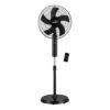 V Gaurd Esfera 5 Blade Pedestal Fan With Remote Control 400mm Black - LXINDIA.COM