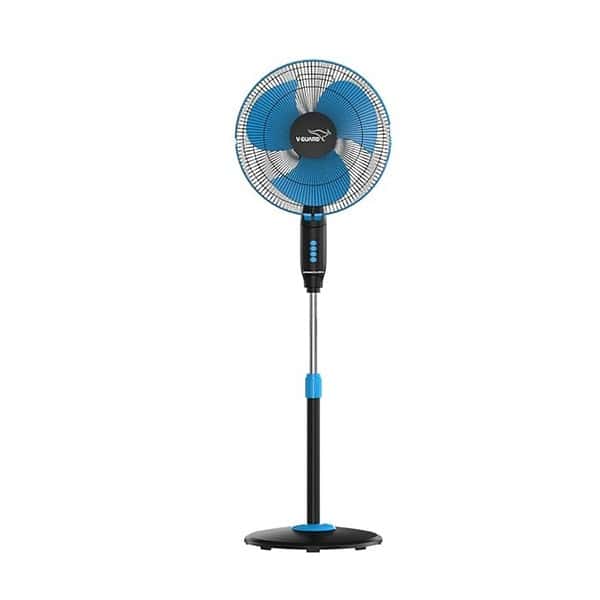 V Guard Gatimaan Pro HSP N High Speed Pedestal Fan400mm Blue Black - LXINDIA.COM