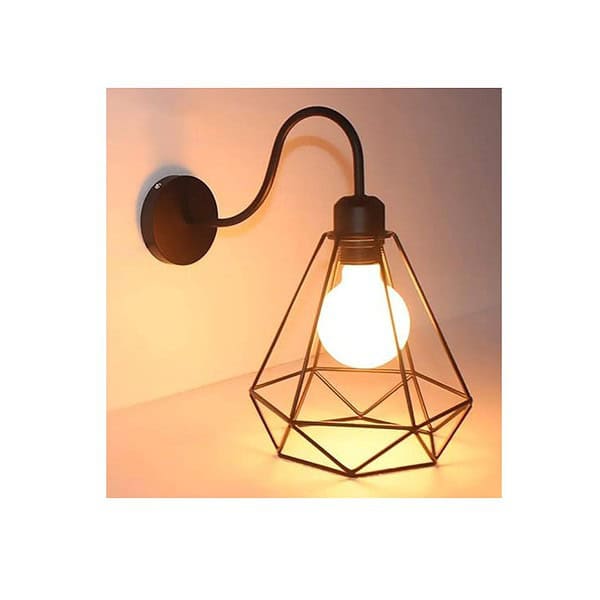 VRCT Vintage Wall Lamp Industrial Black Diamond Metal 1 - LXINDIA.COM