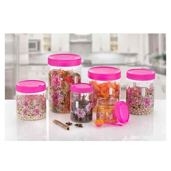 Vetalic Plastic ContainersSet of 12 Pink B - LXINDIA.COM