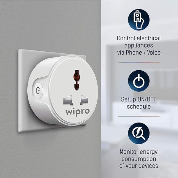 Wipro 10A smart plug1 - LXINDIA.COM