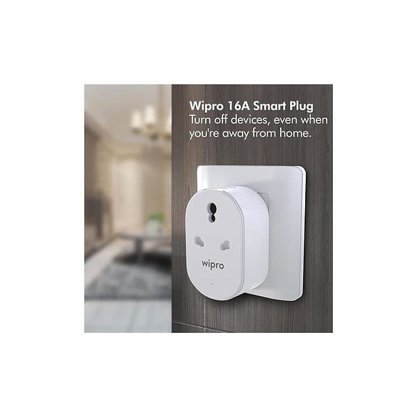 Wipro 16A Wi Fi Smart Plug with Energy MonitoringC - LXINDIA.COM