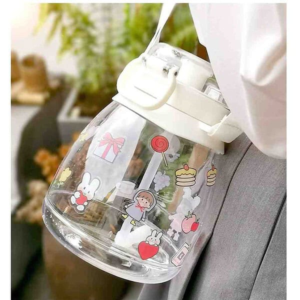 Wolpin Gallon 1.3 L with Sipper Water Bottle A - LXINDIA.COM