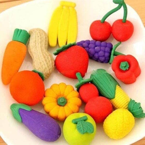 YBN Eraser for Kids Box Set 12 pc Fruit Eraser - LXINDIA.COM