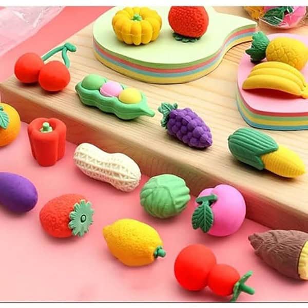 YBN Eraser for Kids Box Set 12 pc Fruit Eraser 2 - LXINDIA.COM