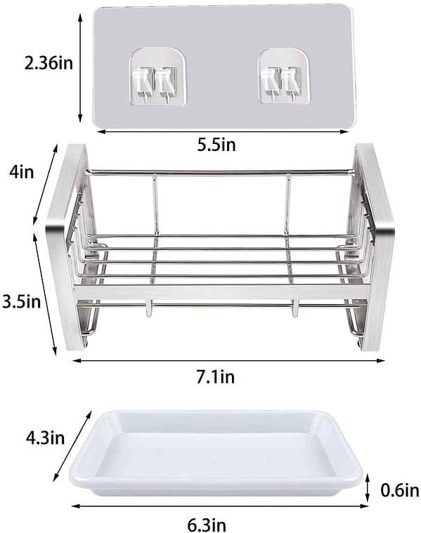 Zollyss Sponge Holder Kitchen Sink Organizer A - LXINDIA.COM