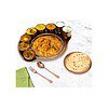 iRin Stainless Steel Thali Gold PVD Dinner Set Rose Gold - LXINDIA.COM