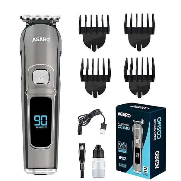 AGARO Cosmo 90 mins Runtime Beard Trimmer For Men - LXINDIA.COM