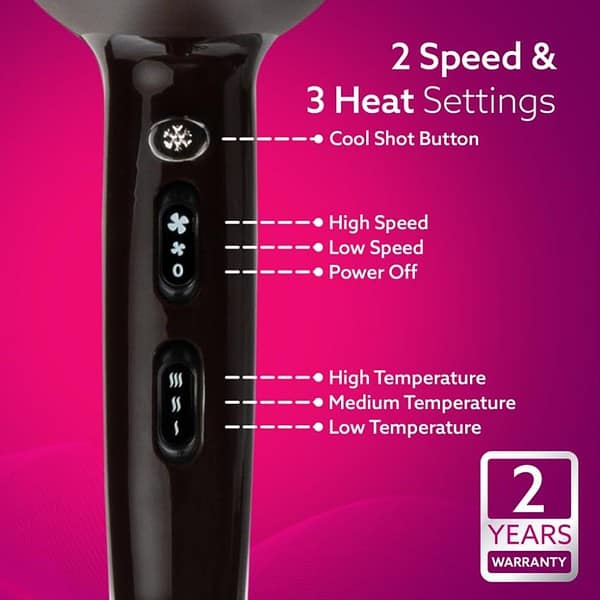 AGARO HD 1120 2000W AC Professional Hair Dryer2 - LXINDIA.COM