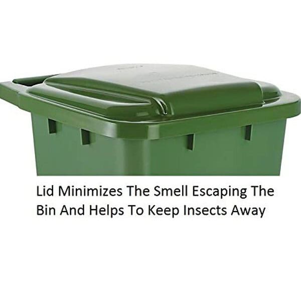 ARISTO Step On Plastic Pedal Garbage Waste Dustbin 70 LTR Green 3 - LXINDIA.COM