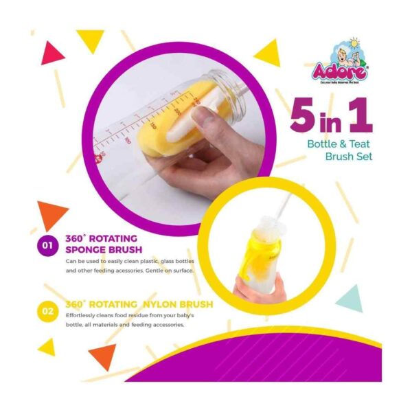 Adore Bottle Nipple and Straw Cleaning Kit B - LXINDIA.COM