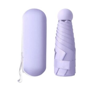 Alexvyan Purple Mini Umbrella with Case Manual Open - LXINDIA.COM