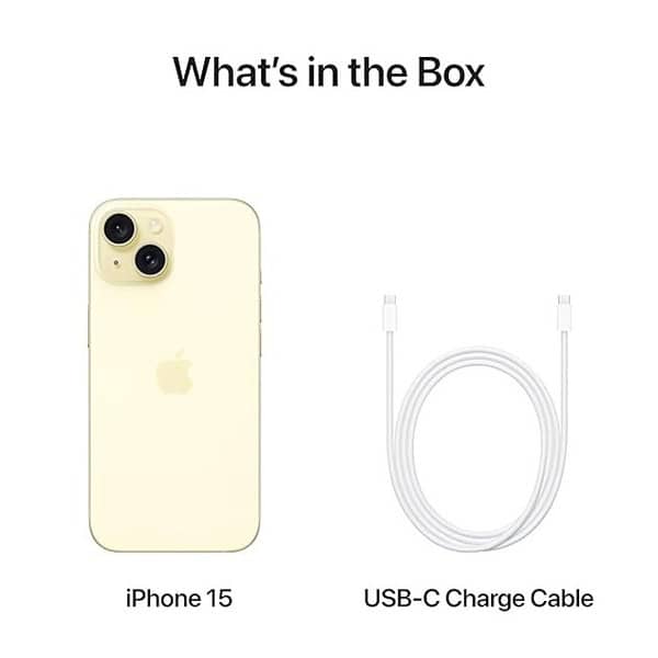 Apple iPhone 15 128 GB Yellow2 - LXINDIA.COM