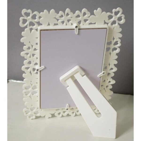 Art Street Decoralicious White Heart Photo Frame 4x6 Inches3 - LXINDIA.COM